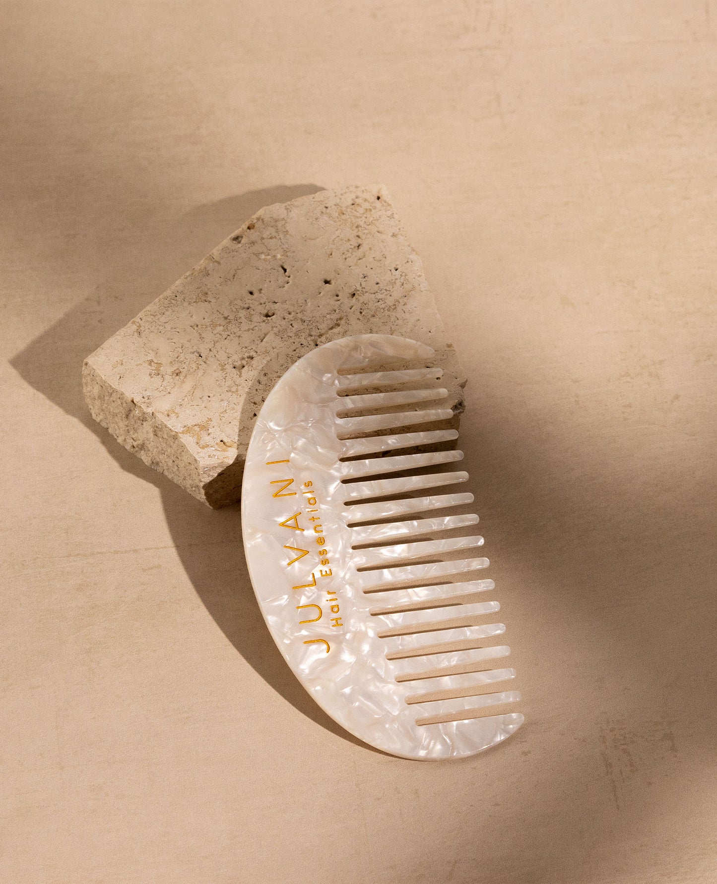 Acetate Comb — Pearl White